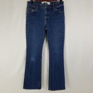 Vintage Gap Flare Stretch Jeans Womens Blue Denim Medium Wash Y2K Size 6‎